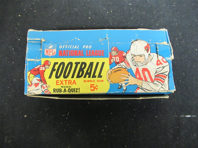 1967 Philadelphia Football Empty Wax Display Box