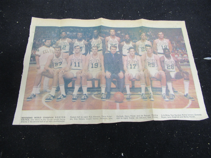 1970 Boston Celtics (NBA) Large Size Coloroto Team Photo