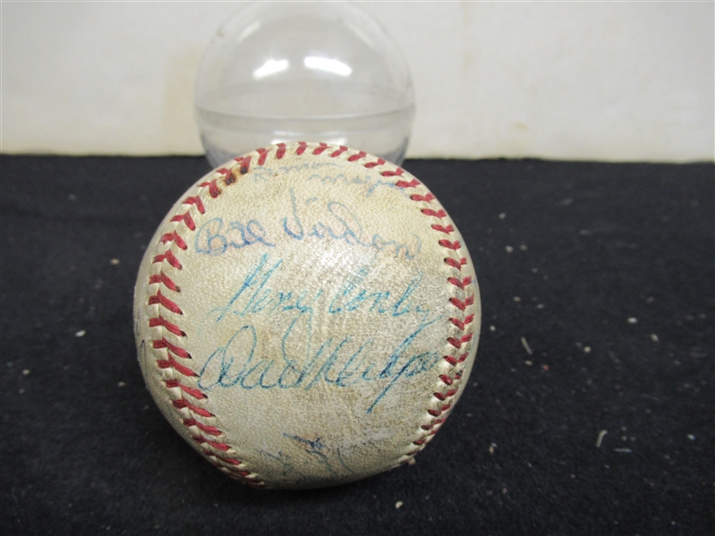 1956 Pittsburgh Pirates (NL) Autographed Baseball With (20) Signatures - Clemente & Mazeroski Not Included