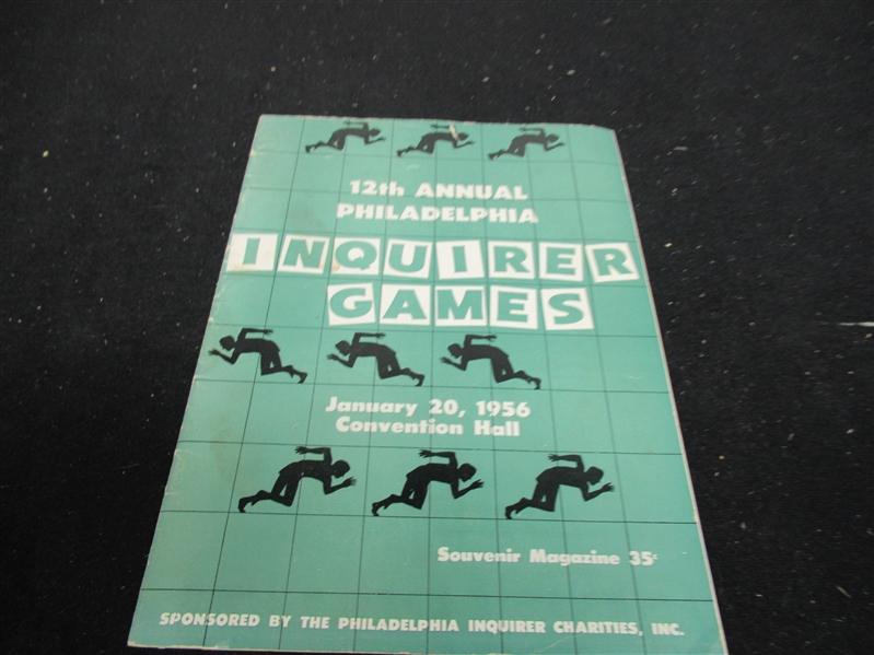 1956 12th Annual (Philadelphia) Inquirer Games Official program at Convention Hall