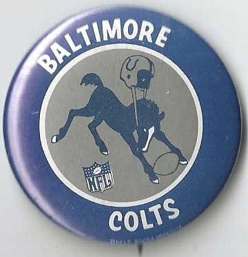 Late 1960's Baltimore Colts (NFL) Pinback Button