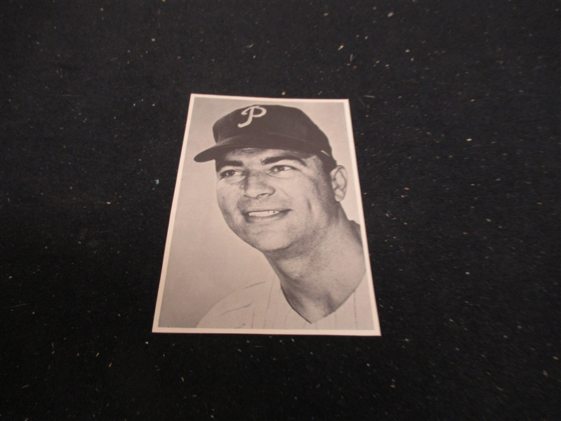 Johnny Callison (Philadelphia Phillies) Team Issued Photo Card
