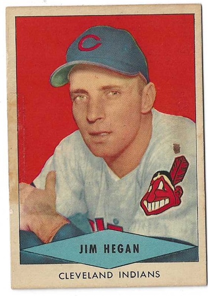 1954 Jim Hegan (Cleveland Indians) Red Heart Baseball Card