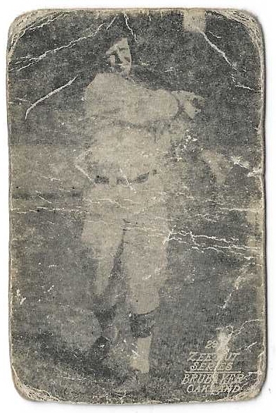 1920's Zee Nut Baseball Card - Brubaker 