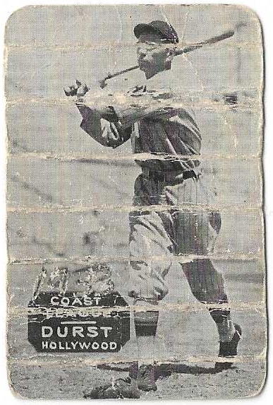 1920's Zee Nut Baseball Card - Durst *Hollywood Stars*
