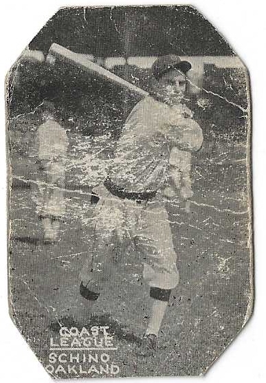 1920's Zee Nut Baseball Card - Schino * Oakland Oaks*