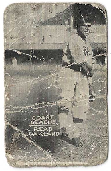 1920's Zee Nut Baseball Card - Read * Oakland Oaks*