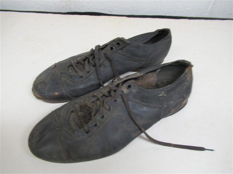 1940's Albert Kinsey (Des Moines  Cubs) Game Used Cleats