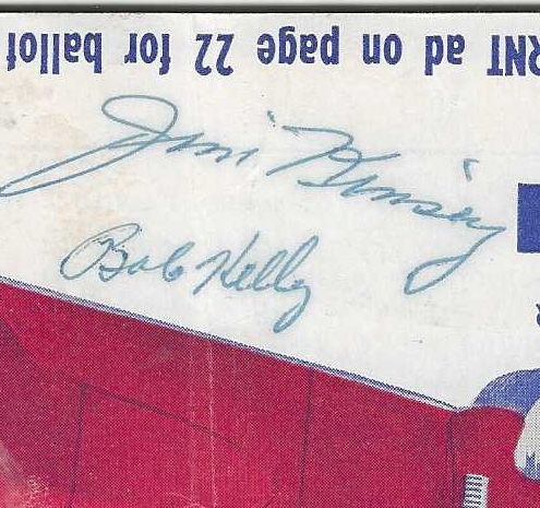 1948 Des Moines Cubs Minor League Program With Multiple Autographs On Front Cover 