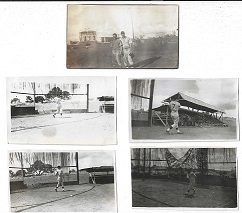 1940's Albert Kinsey (Des Moines Cubs) Lot of (5) Player Photos