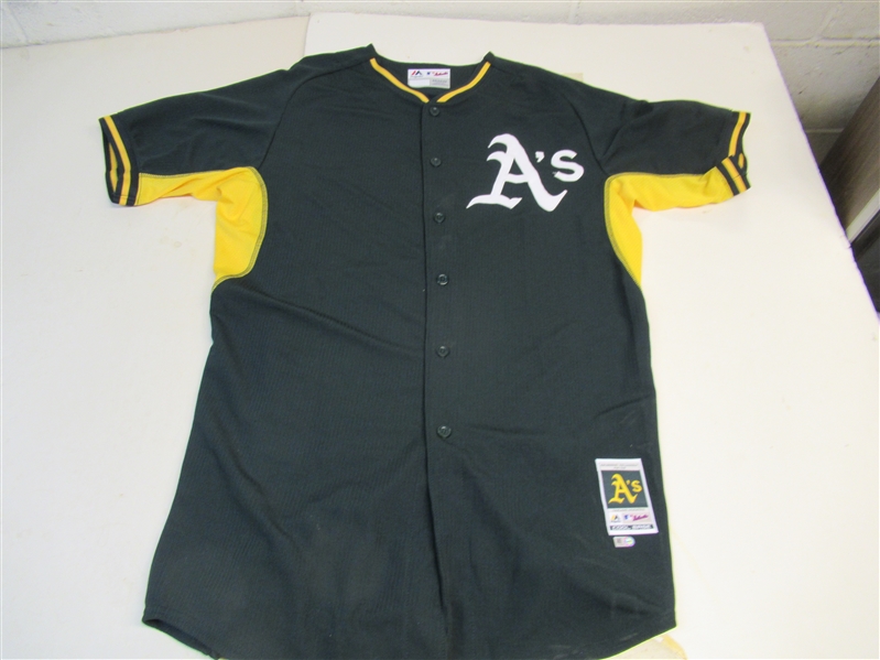 C. 2000's Oakland Athletics (MLB) Official Team Issued Batting Practice Jersey 