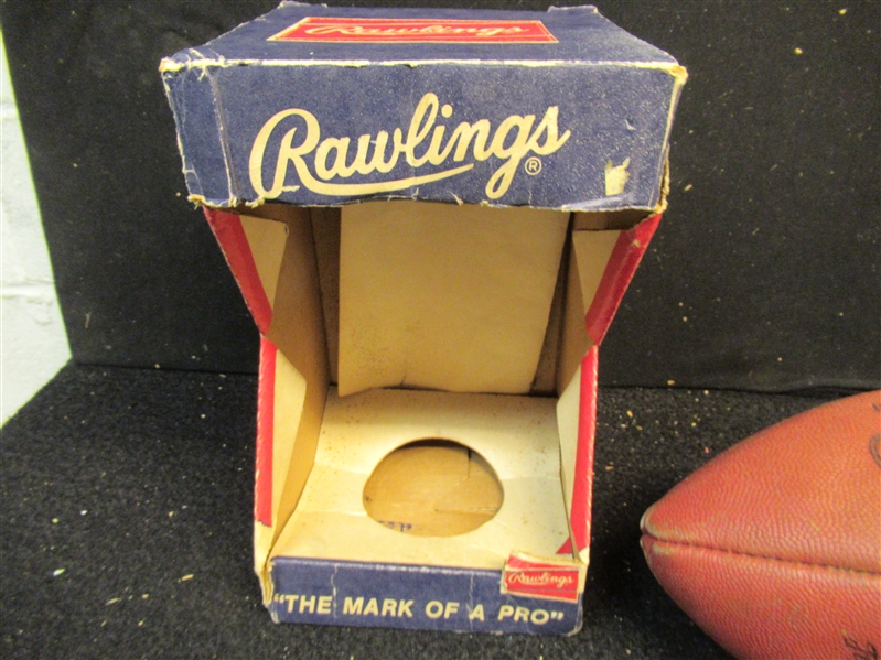C. Late 1960's Rawlings R100 Model Regulation Size Football With Original Box
