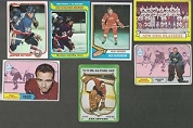 1960's - 1980's Pro Hockey (NHL) Topps Card Lot of (7) with Stars