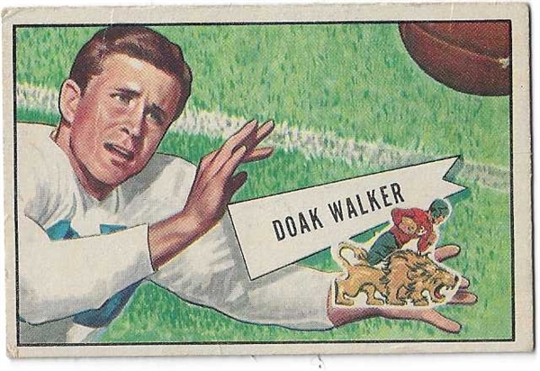 1952 Doak Walker (HOF) Bowman Football Card