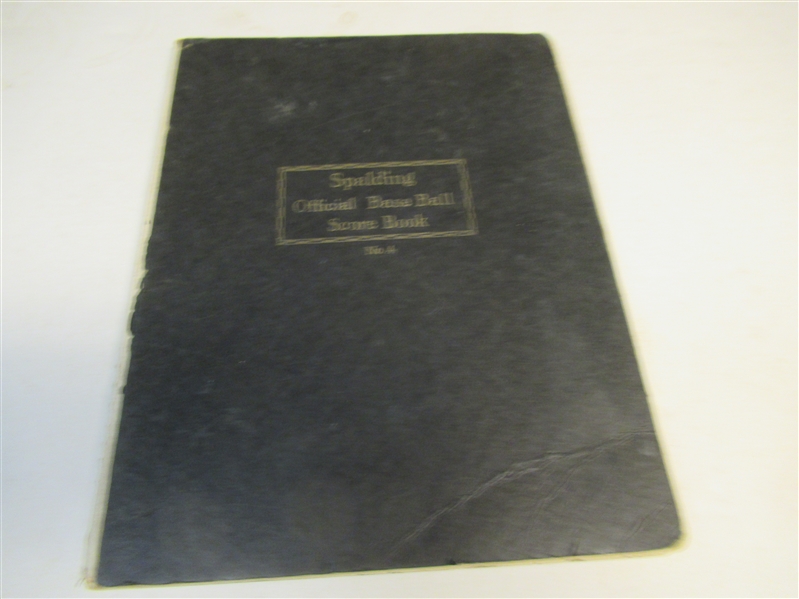 1937 Spalding Official Scorebook That Is Filled With College Baseball Games