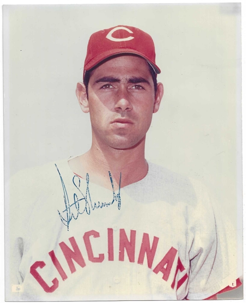 Art Shamsky (Cincinnati Reds) Autographed Color 8 x 10 Photo