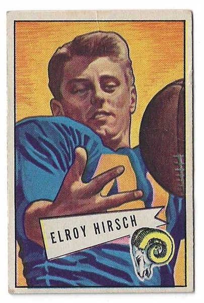 1952 Elroy Crazy Legs Hirsch Bowman Football Card