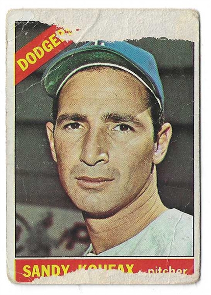 1966 Sandy Koufax (HOF) Topps Baseball Card