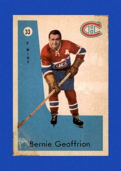 1959 - 60 Boom Boom Geoffrion - Parkhurst Hockey Card