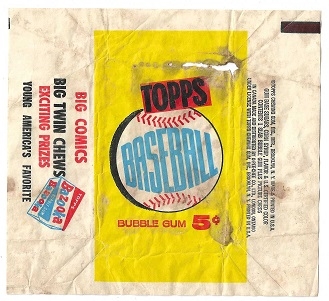 1960 Topps Baseball Wax Pack Wrapper #2 