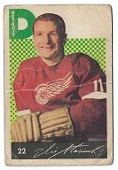 1962 - 63 Vic Stasiuk (Detroit Redwings) Parkhurst Hockey Card
