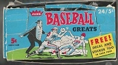 1961 Fleer Baseball Empty Wax Display Box 
