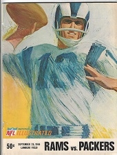 1966 Green Bay Packers vs. LA Rams Pro Football Program