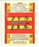 1933 Sports Kings Wax Pack Wrapper