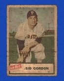 1954 Dan Dee Potato Chips -  Sid Gordon  - Baseball Card