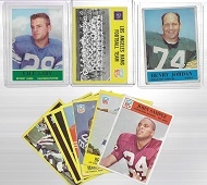 1964 - 1967 Philadelphia Gum Football Card Lot of (9) With HOF'ers