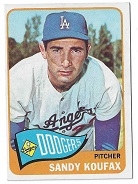 1965 Sandy Koufax (HOF) Topps Baseball Card - High Grade
