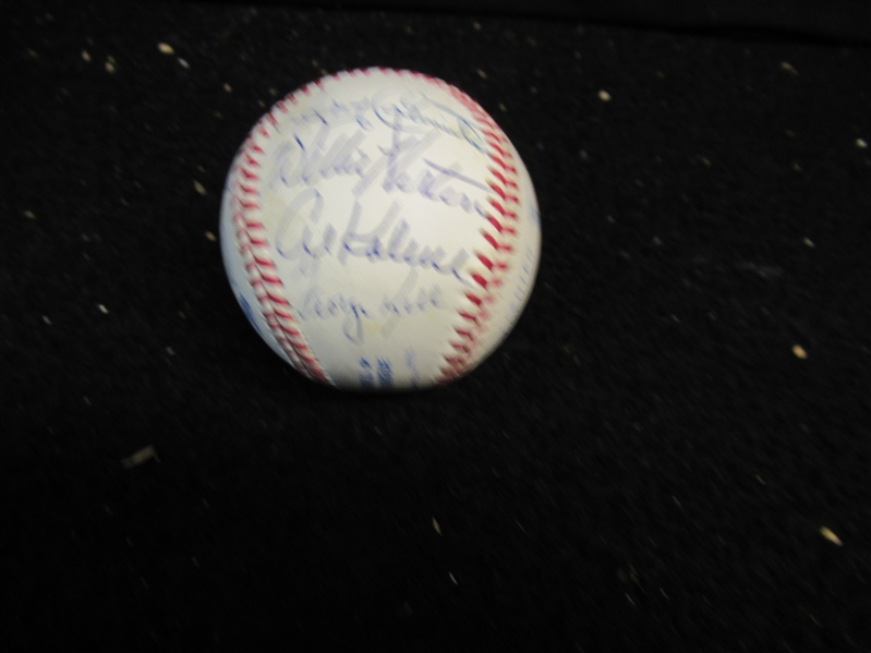 Detroit Tigers Multi Era Autographed Baseball Loaded with Stars - LOA Included