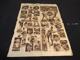 1933 World Series (Detroit Press) Large Size Rotogravure Display Piece