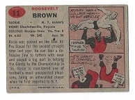 1957 Roosevelt Brown (Pro Football HOF) Topps Football Card
