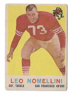 1959 Leo Nomellini (Pro Football HOF) Topps Football Card