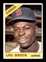 1966 Lou Brock (HOF) Topps Baseball Card