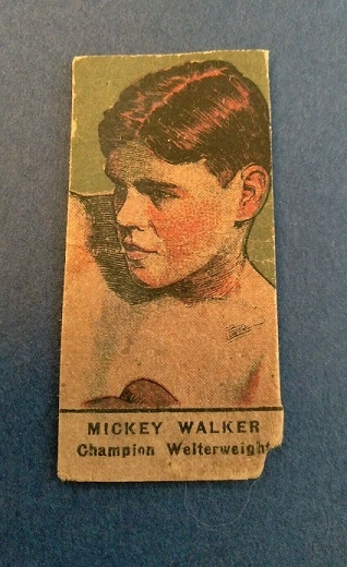 1920's Mickey Walker Boxing Strip Card