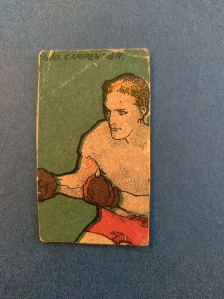 1920's Georges Carpentier Boxing Strip Card