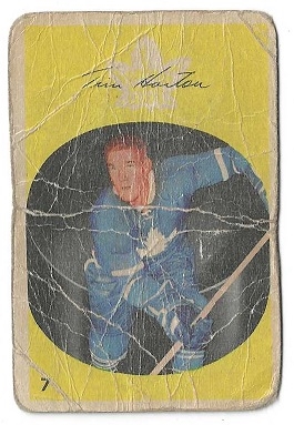 1962 - 63 Tim Horton Parkhurst (NHL) Hockey Card