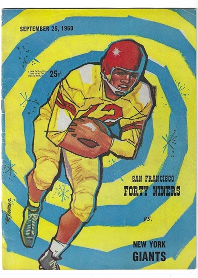 1960 SF 49'ers (NFL) vs. NY Giants Official Football Program 