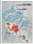 1960 SF 49ers (NFL) vs. LA Rams Pro Football Program at Kezar Stadium