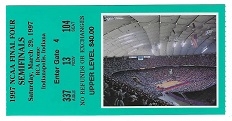 1997 NCAA Final Four Basketball Semi-Finals Ticket