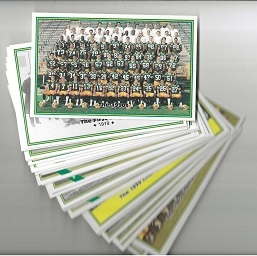 Green Bay Packers 75th Anniversary  Decorative Post Card Set of (39) 