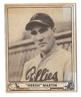1940 Hersh Martin Play Ball Baseball Card