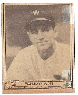 1940 Sammy West Play Ball Baseball Card