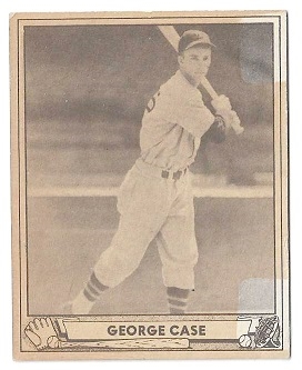 1940 George Case (Washington Senators) Playball Baseball Card