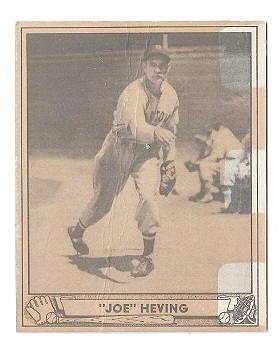1940 Joe Heving Playball Baseball Card
