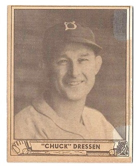 1940 Chuck Dressen Playball Baseball Card