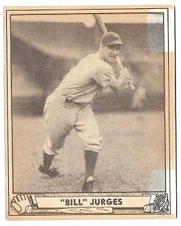 1940 Billy Jurges Playball Baseball Card