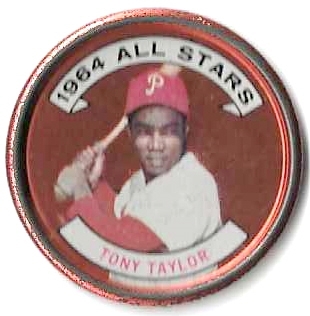 1964 Tony Taylor (Philadelphia Phillies) Topps Metal Coin